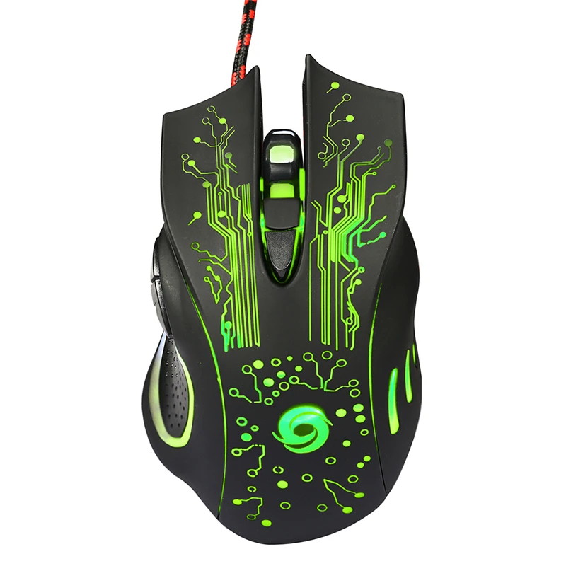 6D USB Wired Gaming Mouse 3200DPI 6 Buttons LED Optical Professional Pro Mouse Gamer Computer Mice For PC Laptop