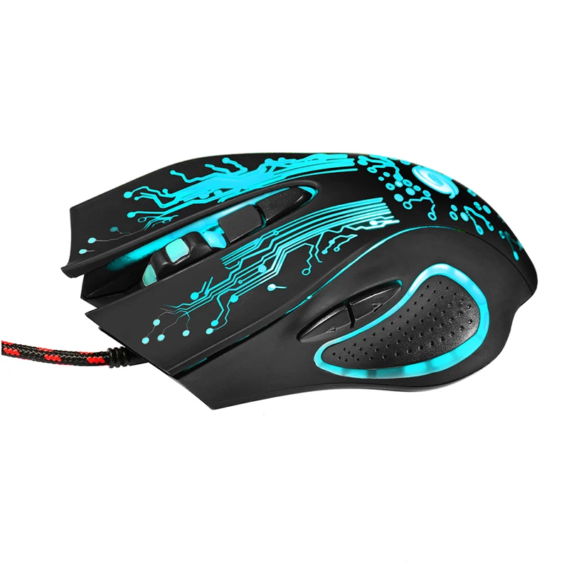 6D USB Wired Gaming Mouse 3200DPI 6 Buttons LED Optical Professional Pro Mouse Gamer Computer Mice For PC Laptop