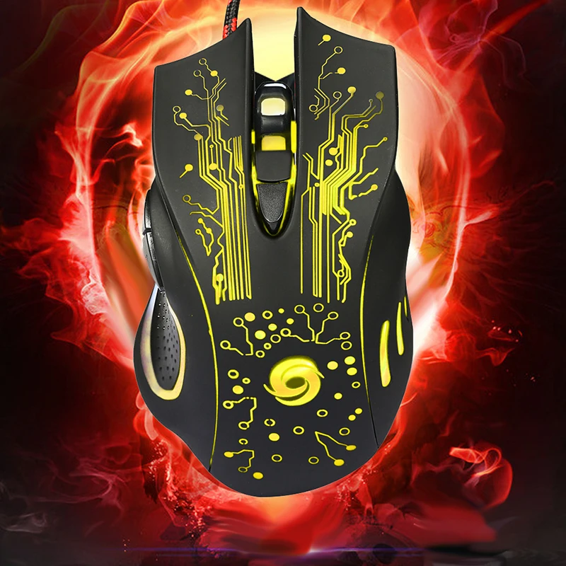 6D USB Wired Gaming Mouse 3200DPI 6 Buttons LED Optical Professional Pro Mouse Gamer Computer Mice For PC Laptop