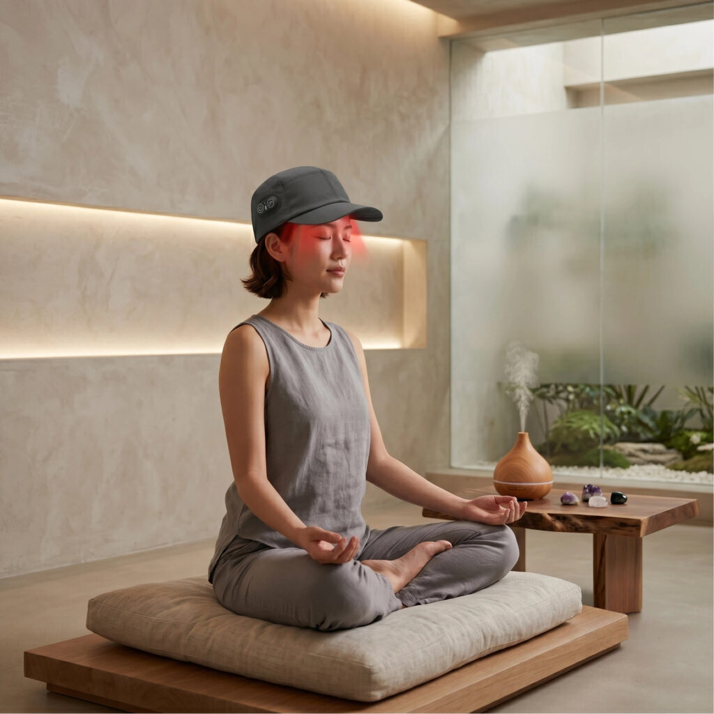 Red Light Hair Care Cap for Home Use, Led Care Cap for Scalp and Hair Maintenance, Colored Light Hair Beauty Cap, Dual Red Light Hair Care Cap