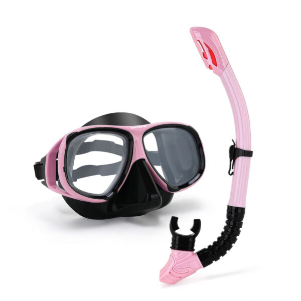 Wave Snorkeling Set Diving Goggles Diving Set Full Dry Breathing Apparatus with Prescription Lenses