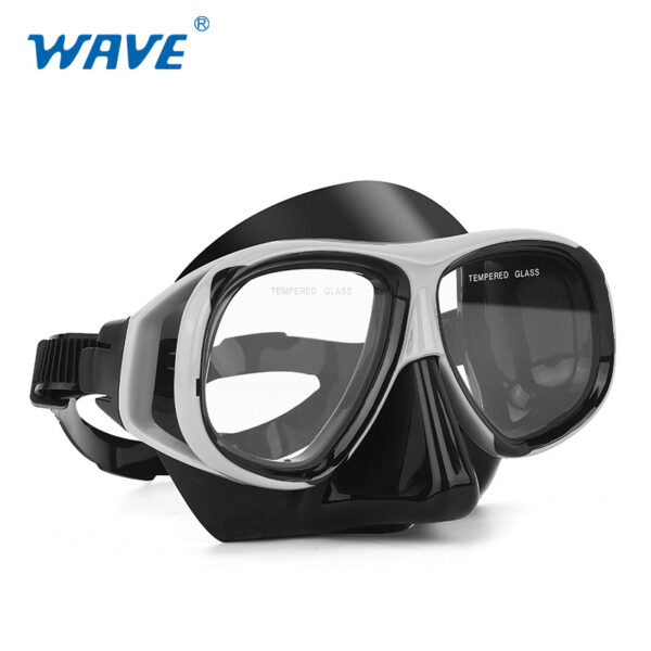 Wave Snorkeling Set Diving Goggles Diving Set Full Dry Breathing Apparatus with Prescription Lenses