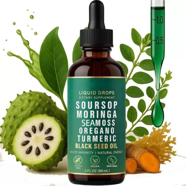 Cross-Border In-Stock Product: Guava Dietary Supplement Drops Turmeric Oil 60ml, Bestseller on Amazon