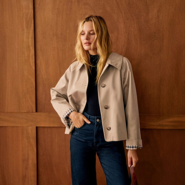 2026 European and American Cross-Border Amazon Women's Casual Simple Jacket Long-Sleeve Single-Breasted Autumn and Winter Coat