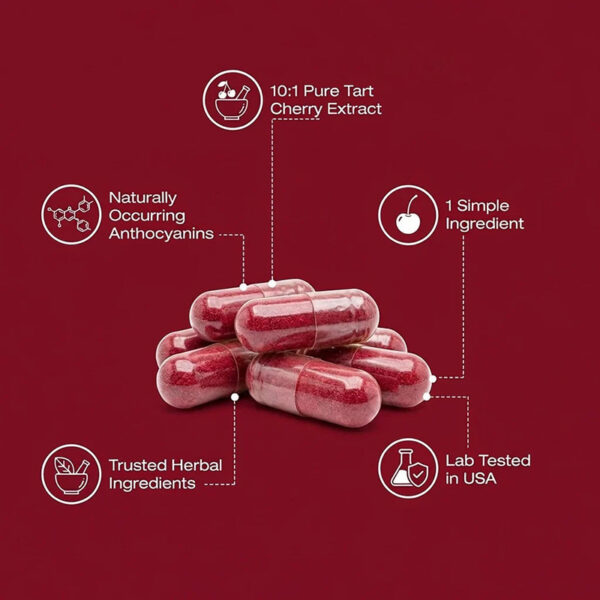 Amazon Tk Cross-Border Hot-Selling Product, Direct Sales from the Source Factory, Customized Sour Cherry Capsules Tart Cherry