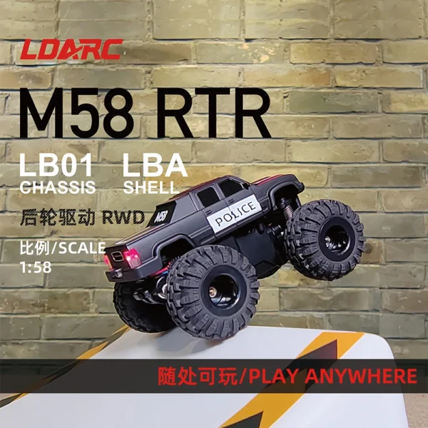 LDARC RC Car M58 RTR 2.4GHz 1/58 MINI Mirco RC Electric Remote Control Model Car Adult Children's Tabletop Toys