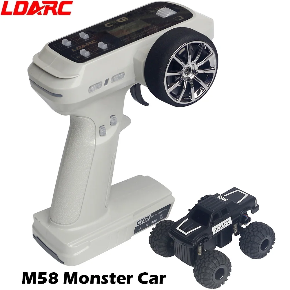 LDARC RC Car M58 RTR 2.4GHz 1/58 MINI Mirco RC Electric Remote Control Model Car Adult Children's Tabletop Toys